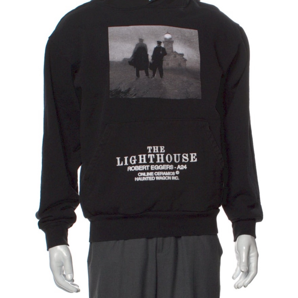 The Lighthouse Black Graphic Hoodie